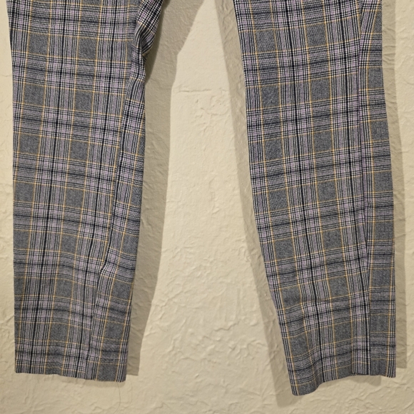 GAP Glen Plaid Ankle Pants Glen Check Cropped Bottoms Casual Retro Pinup Size 0 - Picture 13 of 17